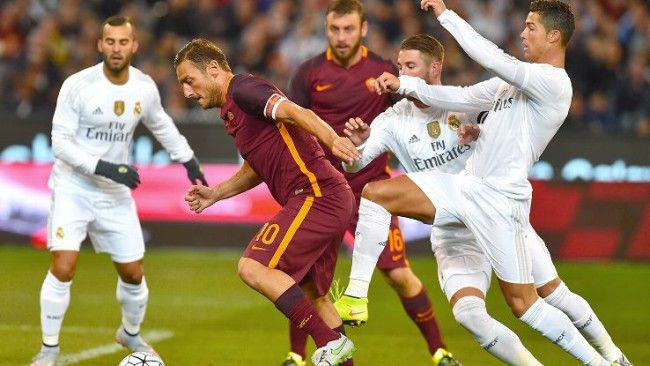 Real Madrid Roma Totti y Cristiano