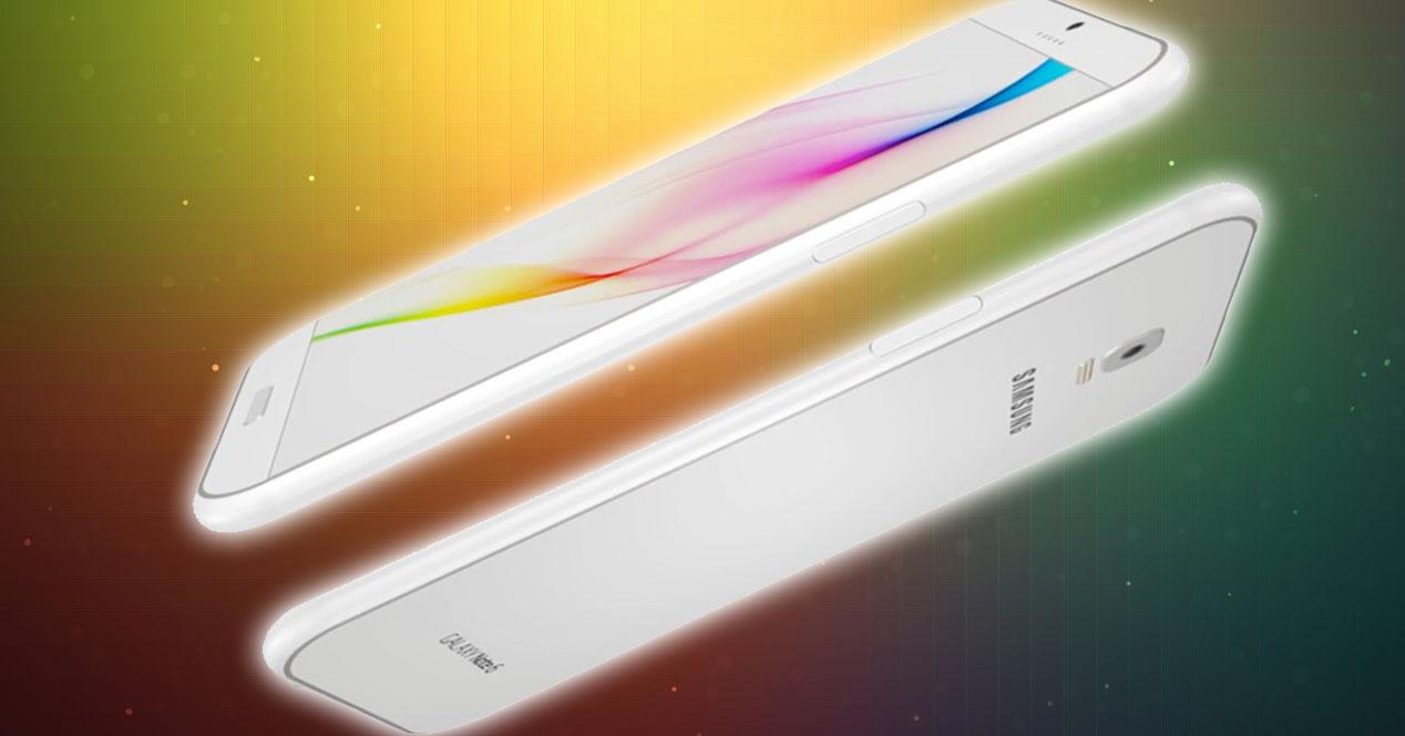 Samsung Galaxy Note 6 concepto blanco