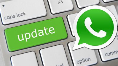 Logotipo de WhatsApp y tecla enter en verde