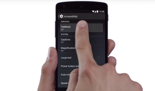 accesibilidad en Android