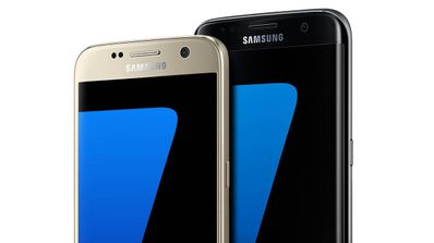 Samsung Galaxy S7 color dorado y negro