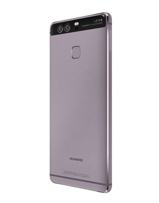 Huawei P9 gris detalle de la cámara y del lector de huellas