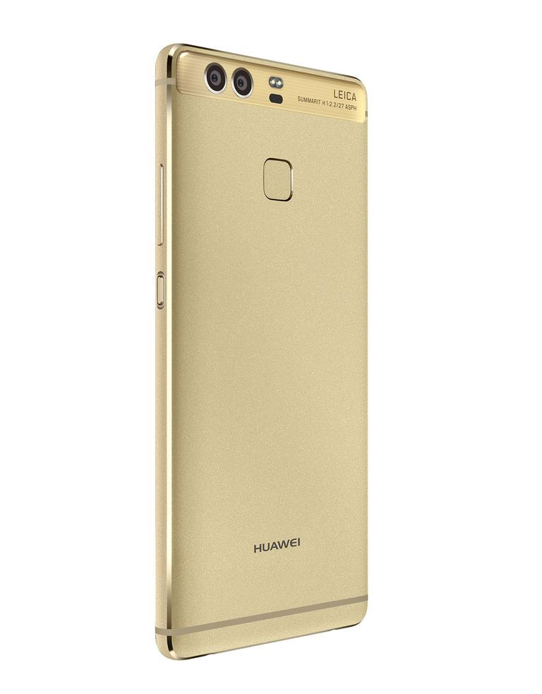 Huawei P9 oro vista trasera