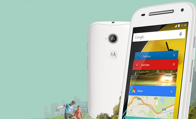 Moto E en color blanco