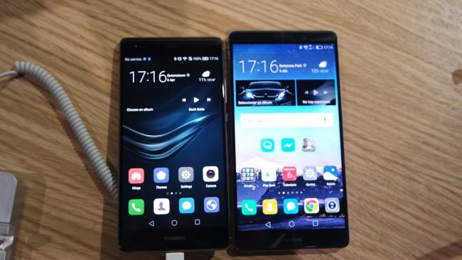 Huawei P9 Plus y Huawei Mate 8 pantalla