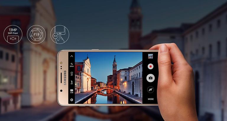Samsung Galaxy J5 2016 comandos de cámara digital