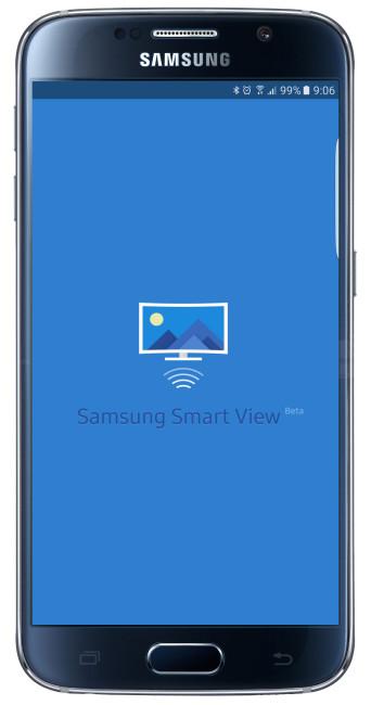 Inicio de la aplicación Samsung SmartView