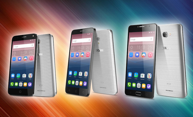 vista de los tres nuevos alcatel pop4