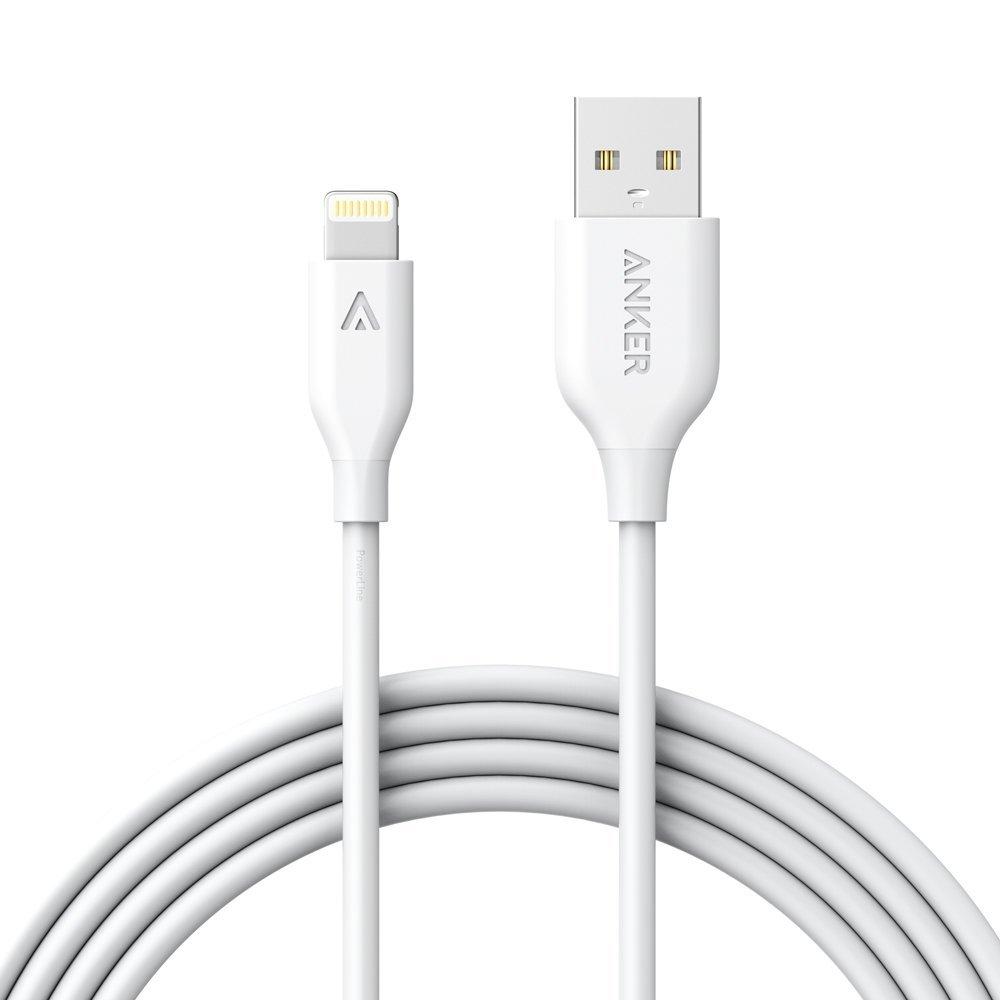 cable anker iphone blanco kevlar