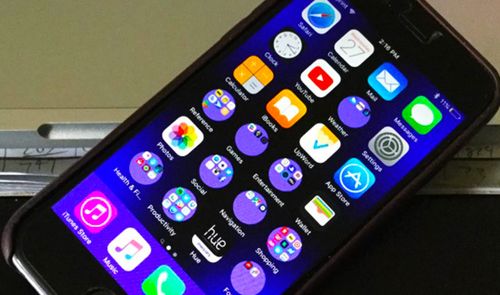 Carpetas redondas en iOS