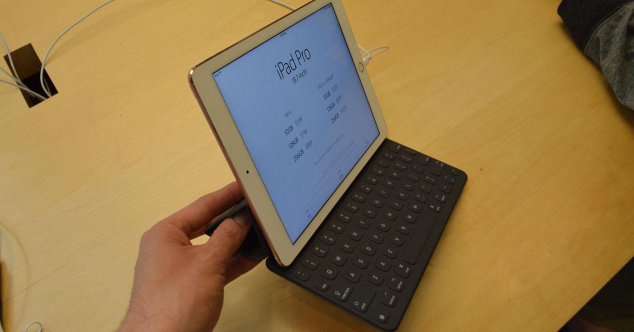 iPad Pro con teclado