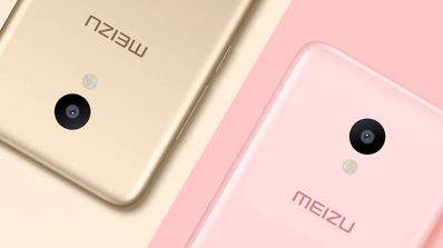 Meizu m3 rosa y dorado