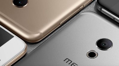 Meizu Pro 6 en color dorado, blanco y gris