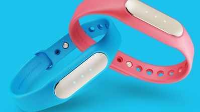 Xiaomi mi band azul y rosa