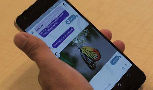 Google Allo en funcionamiento