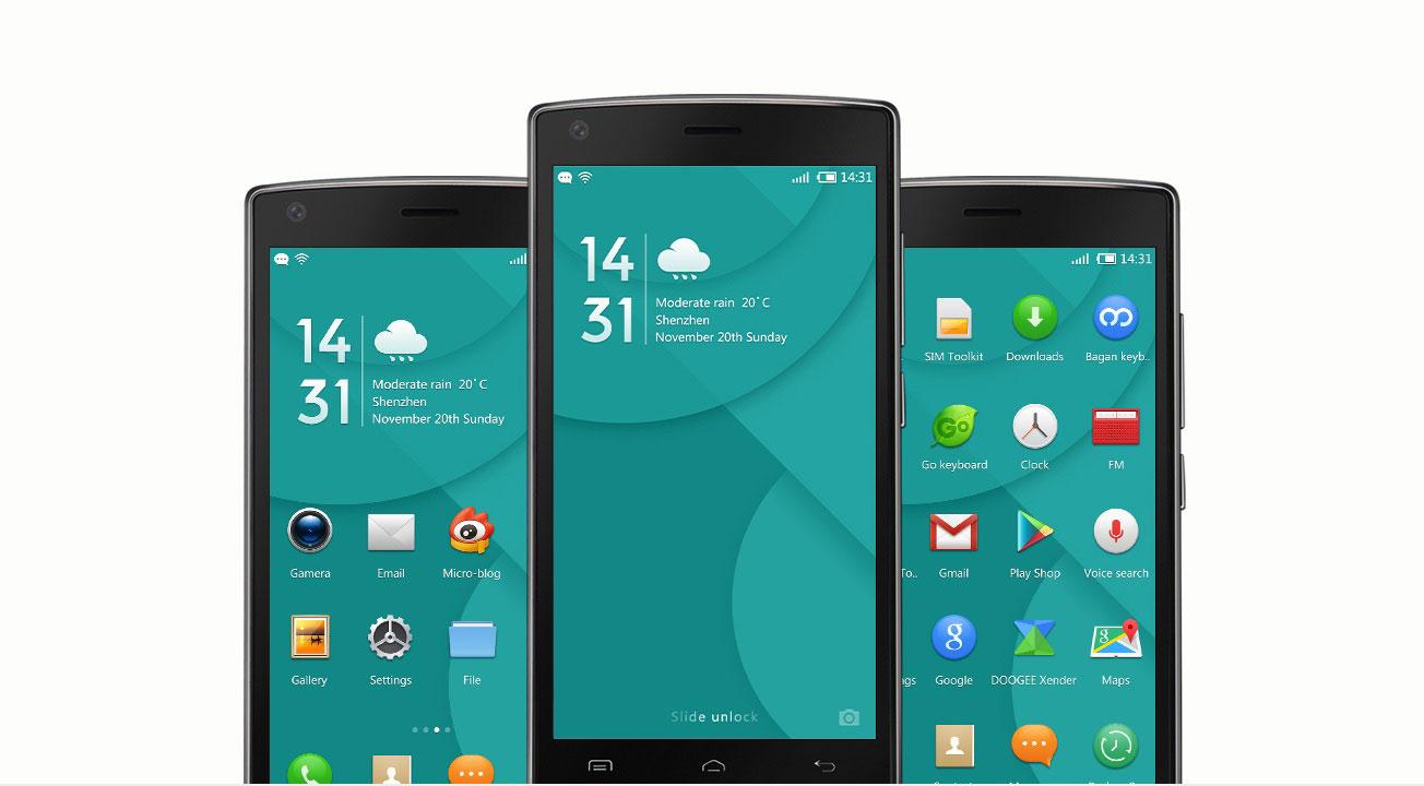 Doogee X5 Max pantallas Android