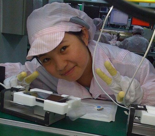 Empleada de Foxconn