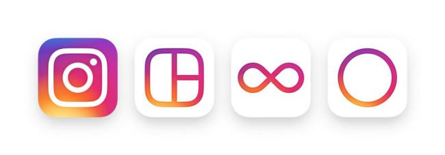 Iconos rediseñados de Instagram