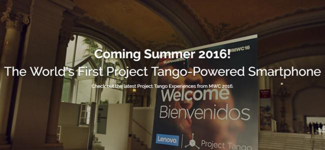 Presentación del primer smartphone Lenovo Project Tango