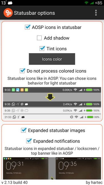 MIUI modulo Xposed