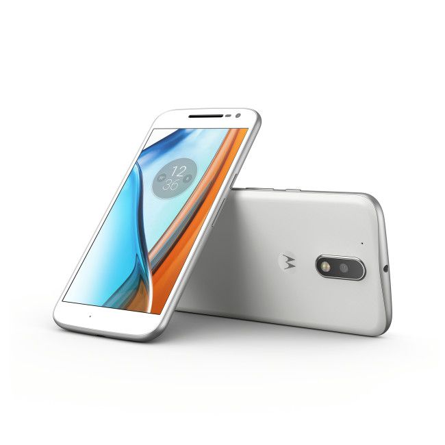 Motorola Moto G4 blanco frontal y trasera