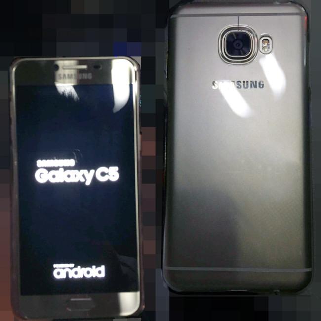 Samsung Galaxy C5 frontal y trasera