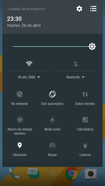 Accesos rápidos del HTC 10