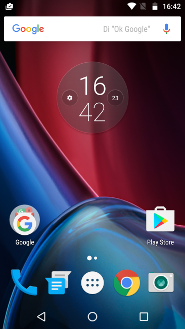 Escritorio del Motorola Moto G4 Plus