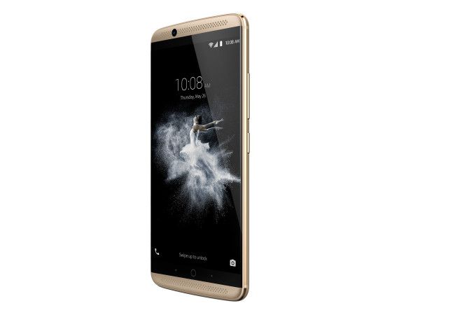 ZTE Axon 7 dorado perfil