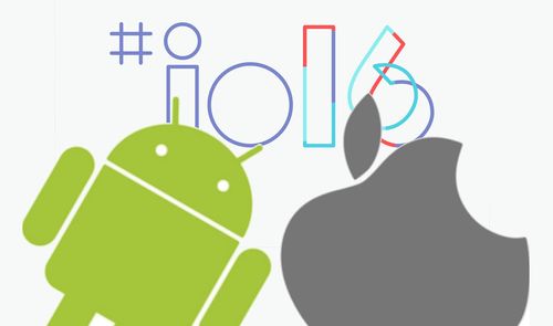 logos android apple y google io