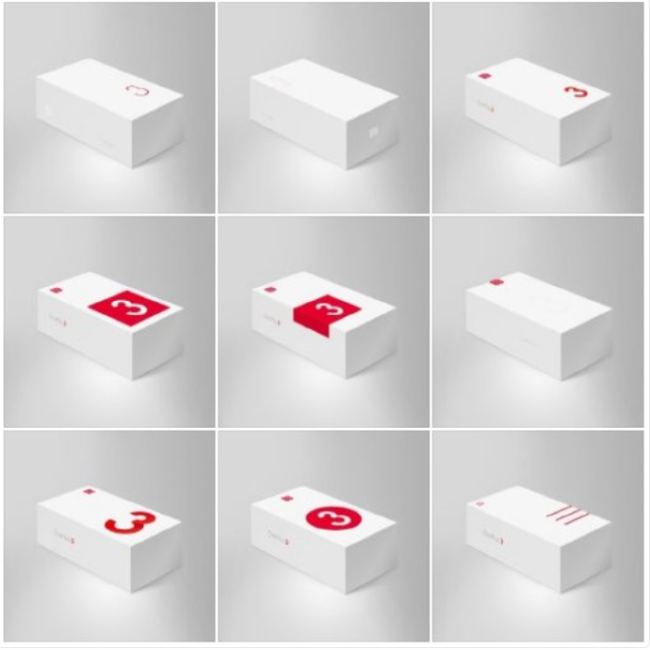 OnePlus 3 diseño caja