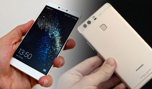 huawei p8 blanco y huawei p9 dorado