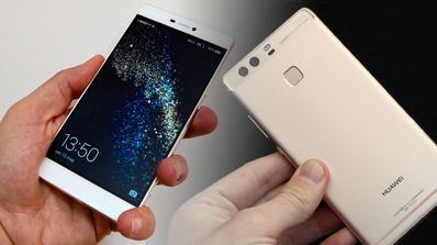 huawei p8 blanco y huawei p9 dorado