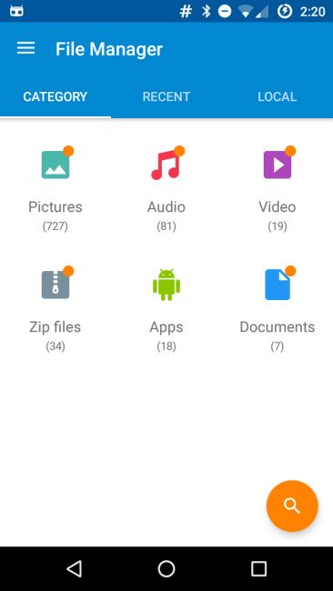 Moto G4 File Explorer