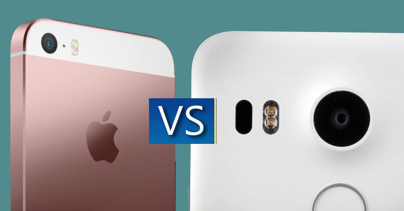 iPhone SE vs Nexus 5X grabacion video
