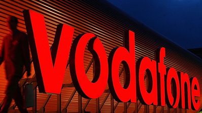 logo vodafone iluminado