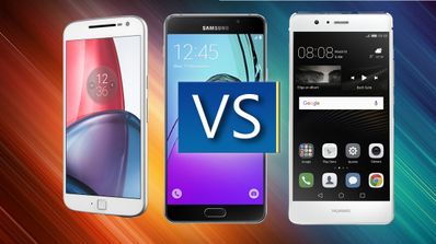 Moto G4 Plus, Samsung Galaxy A5 (2016), Huawei P9 Lite