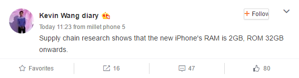 iPhone 7 memoria y almacenamiento
