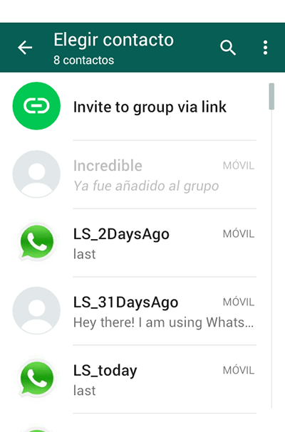 WhatsApp invitaciones enlaces