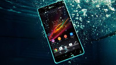 sony xperia bajo el agua