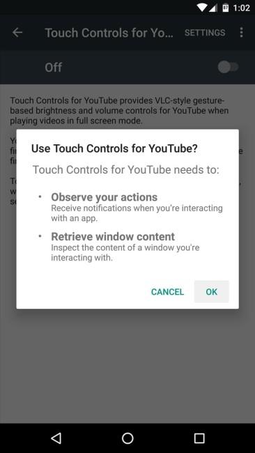pantallas youtube controls