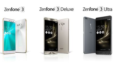 asus zenfone 3, asus zenfone 3 deluxe y asus zenfone 3 ultra