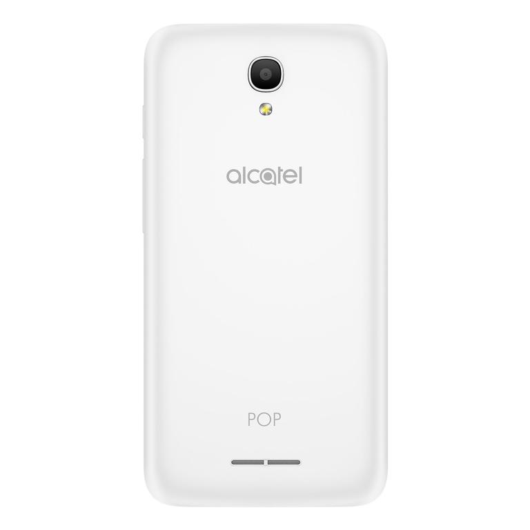 Alcatel POP 4 cámara y carcasa de color blanco