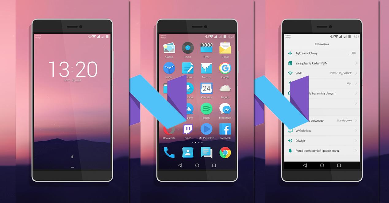 Tema Android N para smartphones Huawei