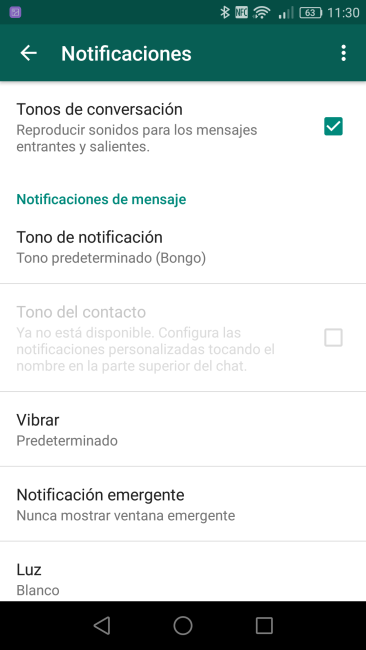 Configurar notificaciones WhatsApp