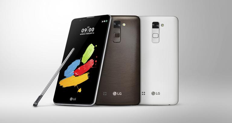 LG Stylus 2 Plus negro y blanco
