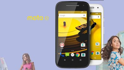 Motorola Moto e blanco y negro
