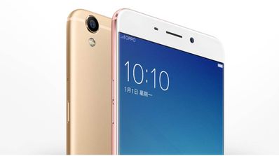 Oppo R9 en color dorado
