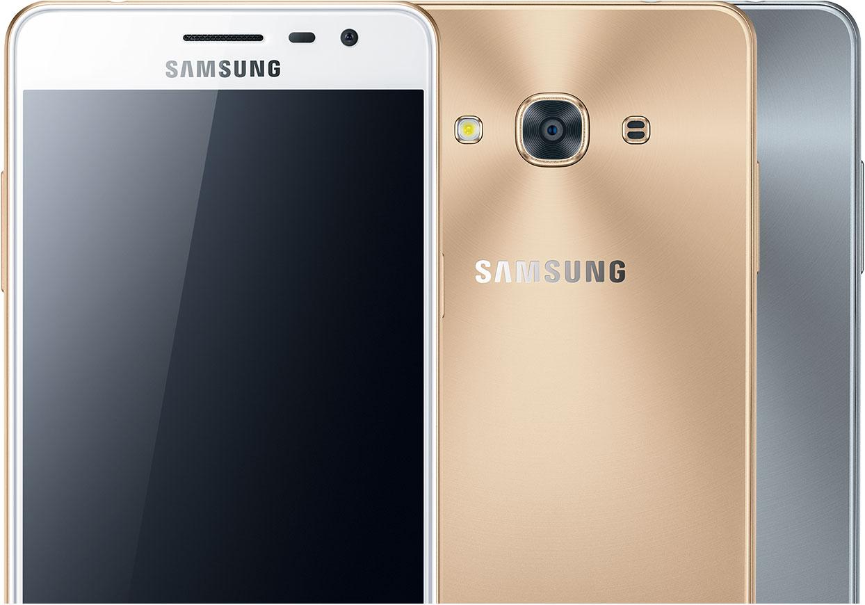 Samsung Galaxy J3 Pro vista delantera y trasera