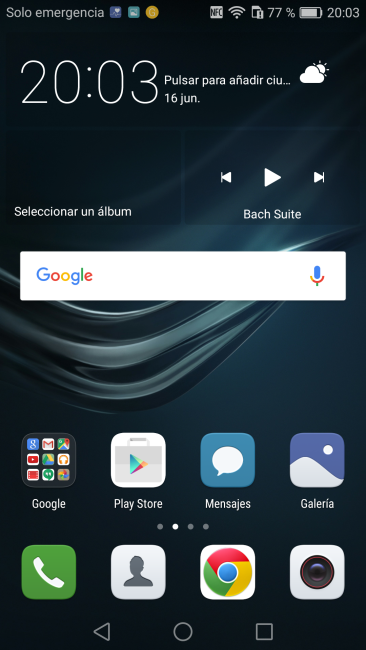 Escritorio del Huawei P9 Plus